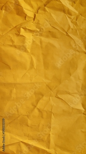 Wallpaper Mural Generative AI, Mustard Yellow Crumpled Paper Texture Background  Torontodigital.ca
