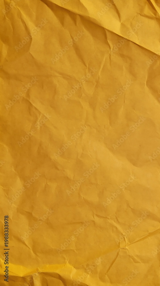 custom made wallpaper toronto digitalGenerative AI, Mustard Yellow Crumpled Paper Texture Background 