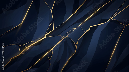 Abstract blue wave background with flowing lines and subtle nature winter elements