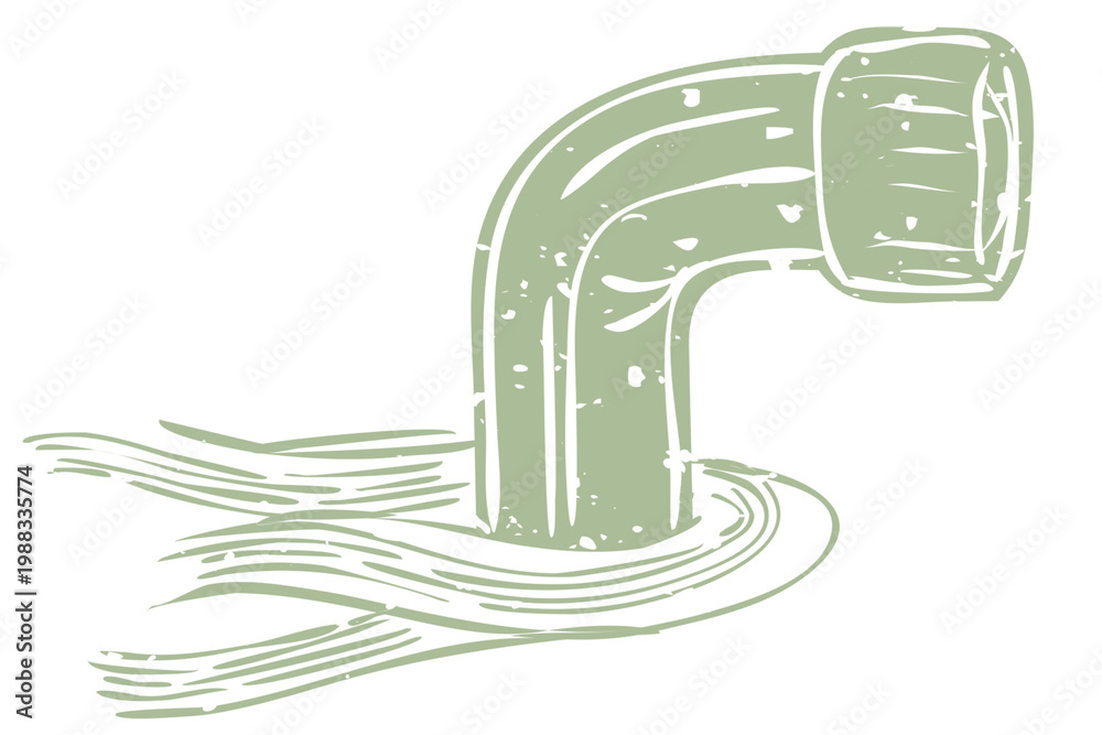Fototapeta premium PNG green periscope printmaking transparent