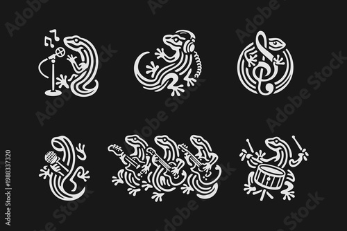 Picnic Day Family Park Outing Logos