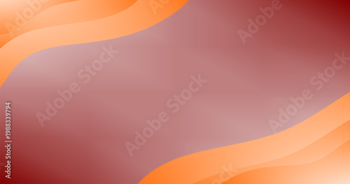 Red Negative Space Background with Orange Different shades and thickness Abstract pattern