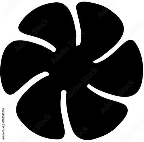 vector illustration of a propeller fan