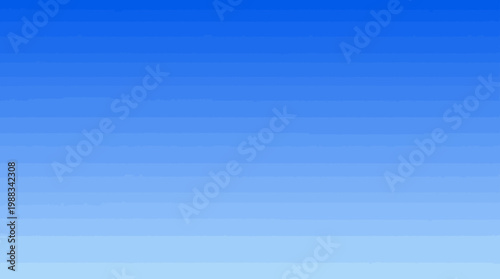 A vibrant blue gradient background with a clear sky