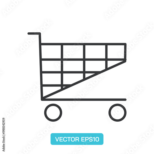 Shopping Cart Icons. Thin Line Symbol Elements Collection.
