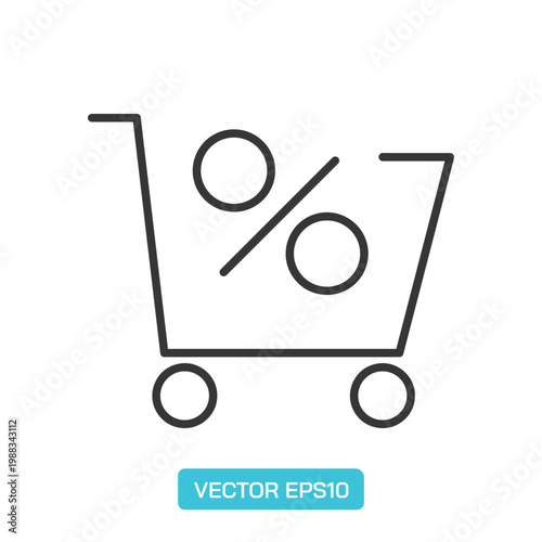 Shopping Cart Icons. Thin Line Symbol Elements Collection.