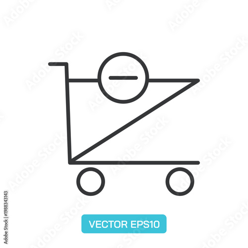 Shopping Cart Icons. Thin Line Symbol Elements Collection.