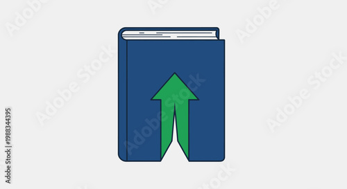 Conceptual illustration depicting knowledge, growth, and the upward trajectory of learning