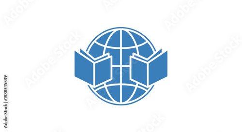 Conceptual illustration of global education, knowledge exchange, and worldwide learning initiatives