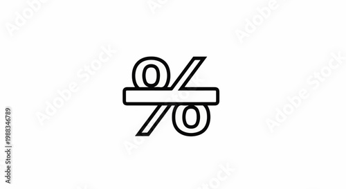 Simple black symbol on a white background
