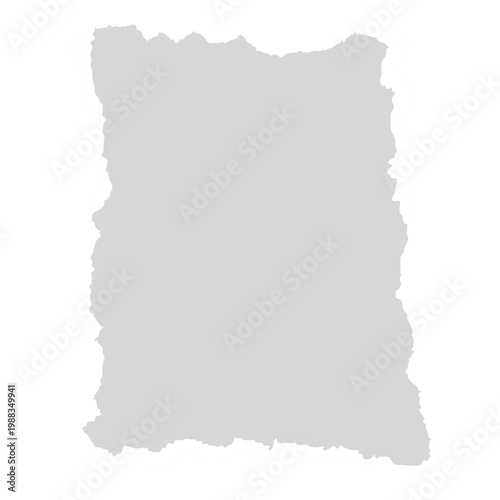 Quadro su tela PNG Torn paper edge transparent illustration on transparent background