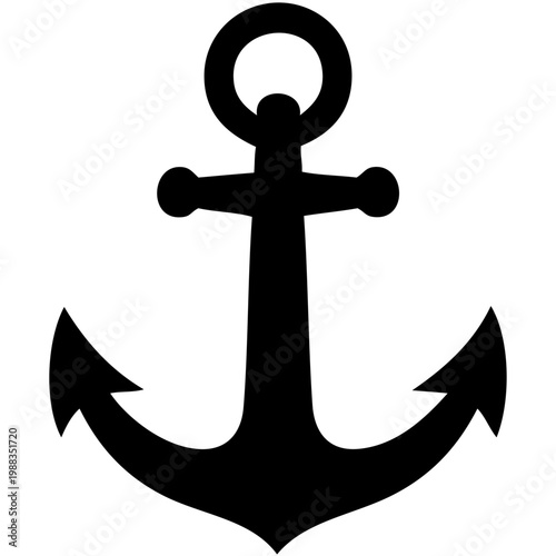 Black anchor icons