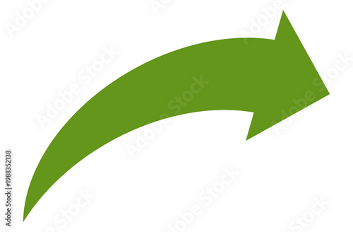 Green arrow vector icon showing direction symbol with flat style design. Jump icon	
