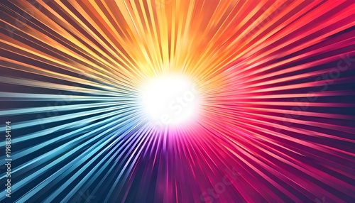 abstract light burst