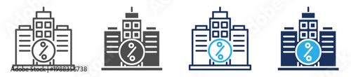 corporate tax multi purpose icon set