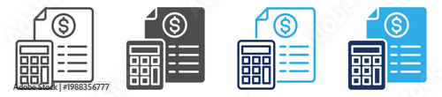 accounting multi purpose icon set