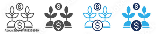 agriculture business multi purpose icon set