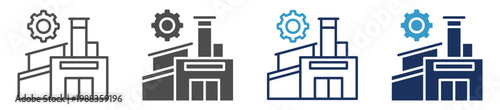 industries multi purpose icon set