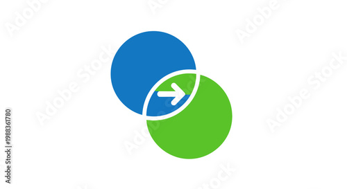 Abstract visual representation of information exchange and seamless connectivity