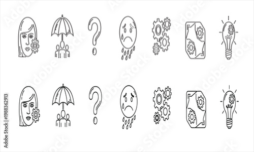 Collection of ancient mayan glyphs and symbols a detailed archaeological illustration for historical study