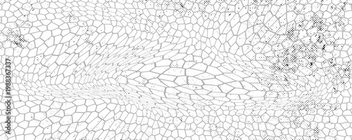 Pola kulit ular hitam terisolasi pada latar belakang putih ilustrasi modern eps 10	Print