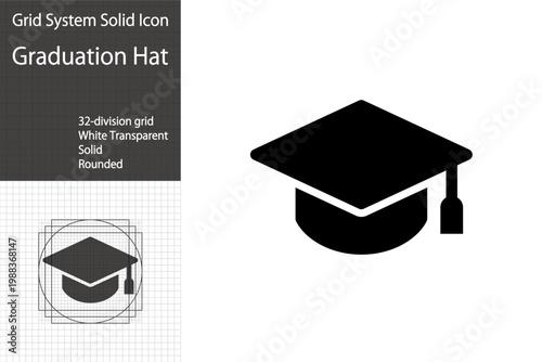 Icons representing graduation or studying