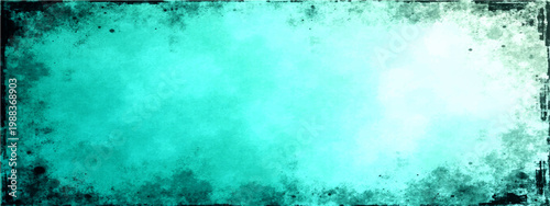 Vector abstract ethereal teal backdrop, an artistic display, showcasing a gradient transition across a textured and grunge-inspired surface.