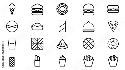 A minimalistic white line drawing of a disposable soft drink cup with a plastic lid and straw positioned on a dark black background.