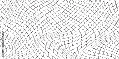 Wire mesh fence isolated on white background
