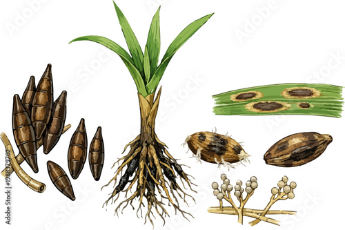 Cochliobolus sativus illustration