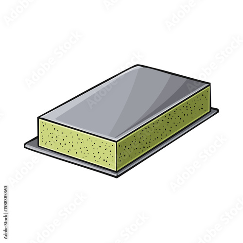 Rectangular industrial foam insulation panel with metallic covering for building materials