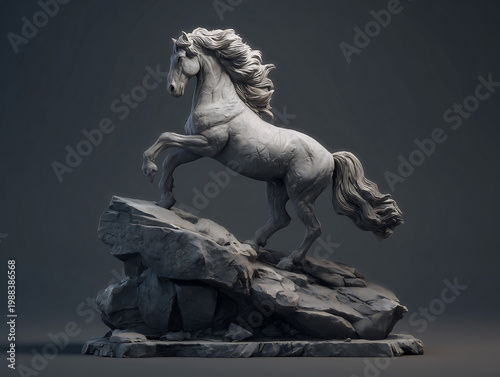 Horse Statue Symbolizing Strength and Victory