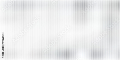 Vector ribbed glass texture background. Light grey ribbed glass. Mesh gradient. acrylic ribbed bath surface. Reeded glass background semitransparent overlay. Bath wall window