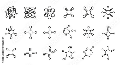 Collection of Chemical Molecular Structures and Scientific Diagrams.