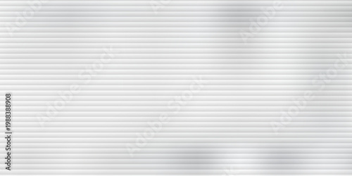Vector ribbed glass texture background. Light grey ribbed glass. Mesh gradient. acrylic ribbed bath surface. Reeded glass background semitransparent overlay. Bath wall window
