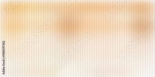 Brown beige orange ribbed glass. Vector ribbed glass texture background. Mesh gradient. acrylic ribbed bath surface. Reeded glass background semitransparent overlay. Bath wall window