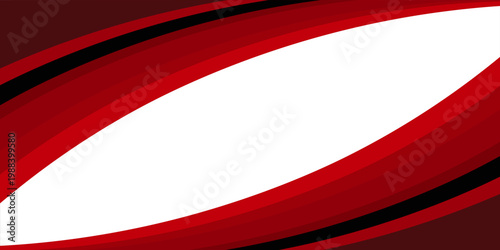 Vector red line background curve element with white space for text and message design, overlapping layers, vector