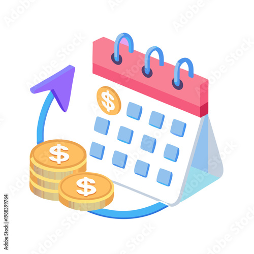 Clay 3D Startup Subscription Revenue Model Icon