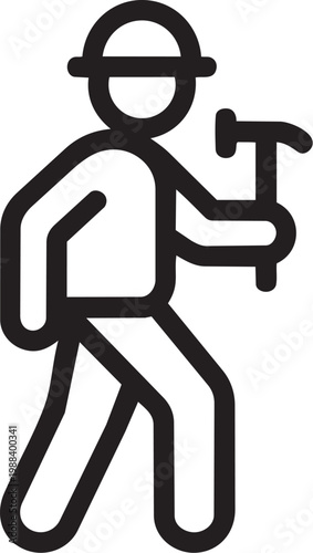 A person wearing a hard hat holding a jackhammer