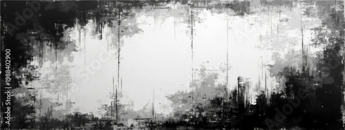 Abstract monochrome artwork evokes emotion and profound mystery modern wall art with textural contrasts, shades of grayscale and artistic expression of interior design.