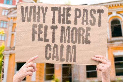 Foto "Why The Past Felt More Calm" Documented psychological research confirms past digital environments feel calmer in retrospect