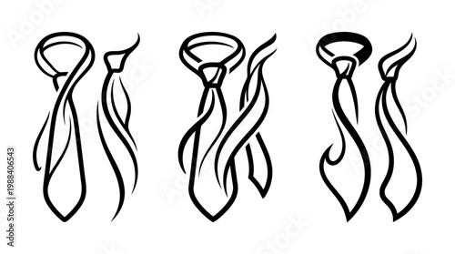 Elegant Black And White Tie Designs