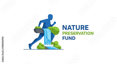 Running Through the Nature: A Logo Representing Nature Preservation Fund Ideals