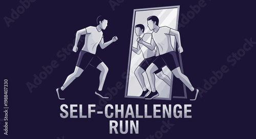 Running Towards Self-Improvement: A Dynamic Depiction of Personal Growth and Challenges