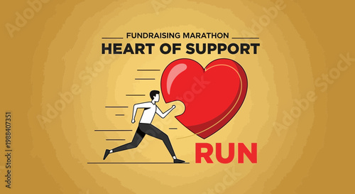 Running Towards Support: A Marathon Heart Embraces The Spirit Of Helping And Kindness