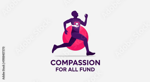Running Towards Support: A Pictorial Representation Of Compassion, Caring And Helping Others