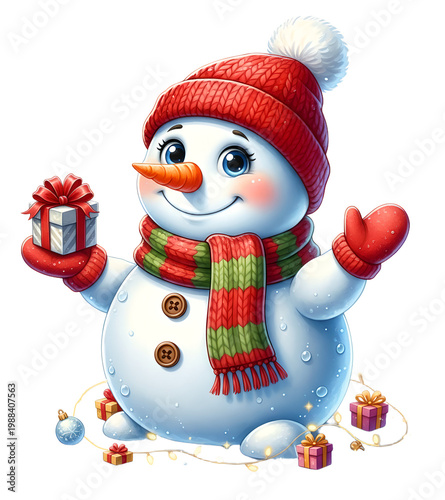 Cute Christmas Snowman