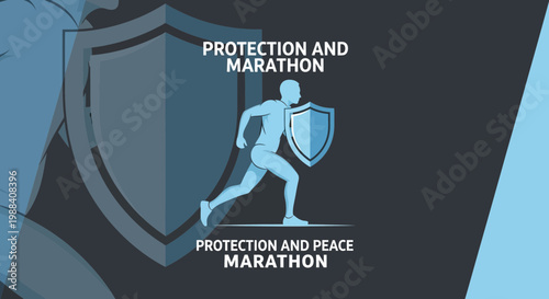 Shielded Athlete: Running Towards Protection And Peace, A Marathon Visual Concept
