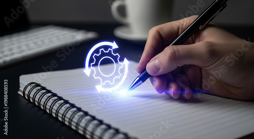 Artificial Intelligence Business Technology Concept with Data Analytics, Cloud Computing, Cyber Security, Coding and Digital Interface, Modern Workspace Innovation, Fintech Solutions and Smart Busines