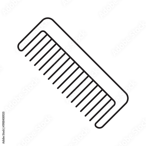 Hair comb icon outline